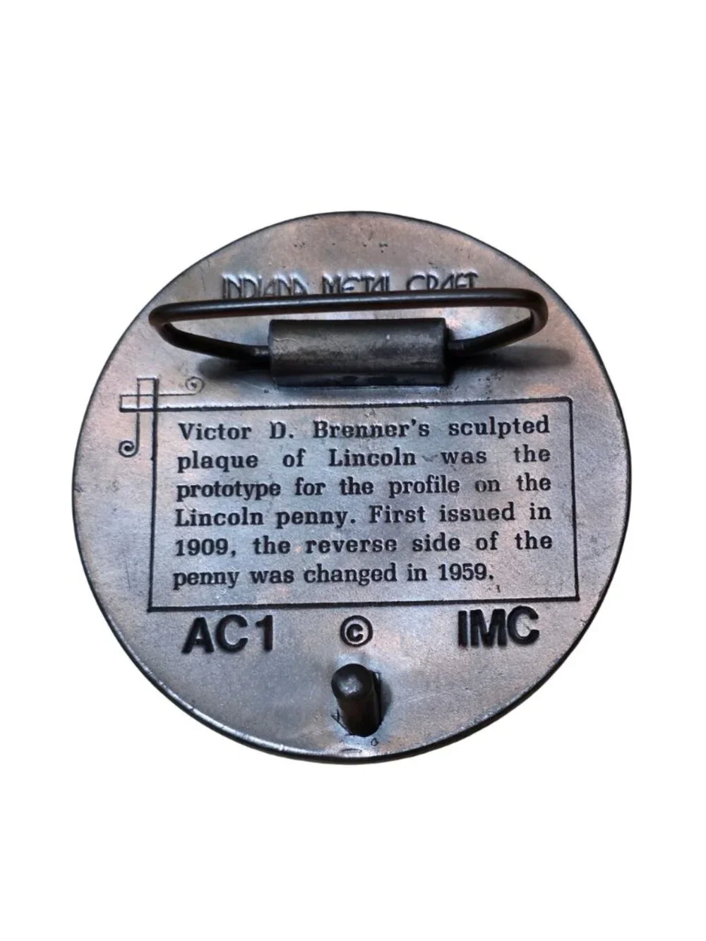 1972-s Oversized Lincoln in God We Trust Liberty Coin Buckle